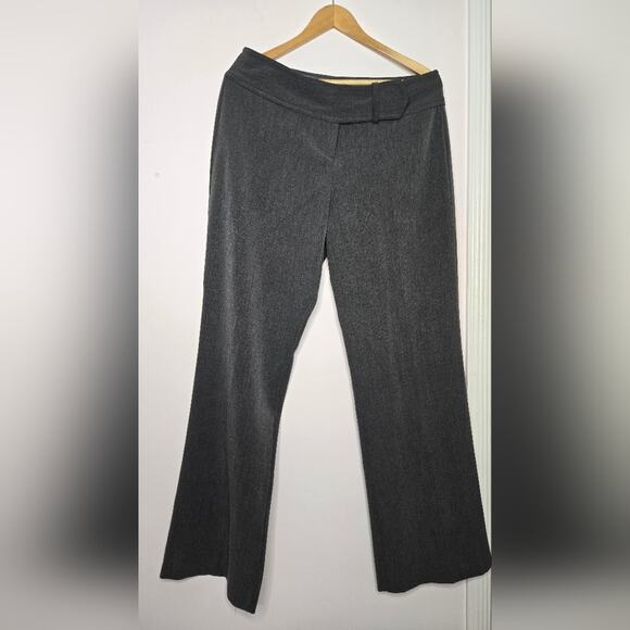STUDIO Y Women's Grey Dress Career Pants Straight Leg Size 9/10 - Picture 1 of 8